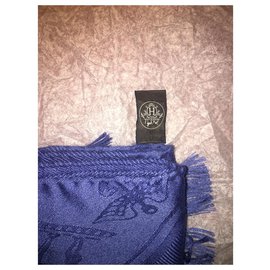 Hermès-Lenços-Azul