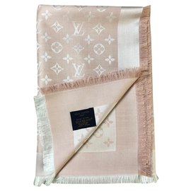Louis Vuitton-Louis Vuitton Denim pink shawl-Pink
