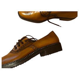 Autre Marque Salamander Leder Slipper Bronze Bronze