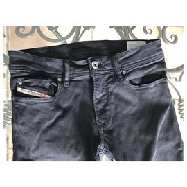 Diesel-Pants-Black