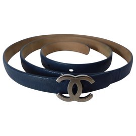 Chanel-Cinturones-Azul