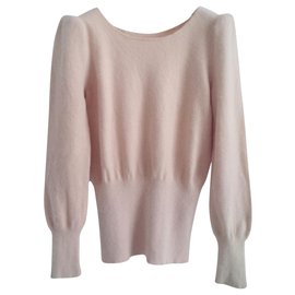 French Connection-70% angora/ rabbit hair. puffed sleeves.-Beige