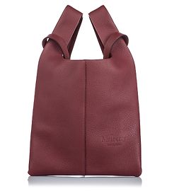 Mulberry Red Leather Portobello Tote Red