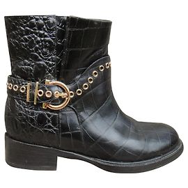 bottines Salvatore Ferragamo modèle Nolas p 36,5 Noir
