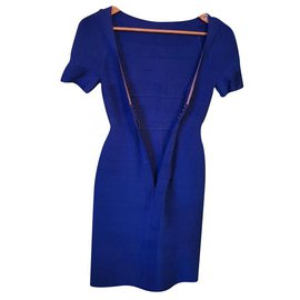 Herve Leger-robe-Blue