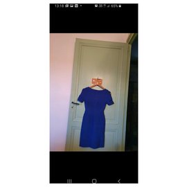 Herve Leger-Robe-Bleu