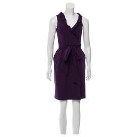Diane Von Furstenberg-Hampton wrap dress-Purple