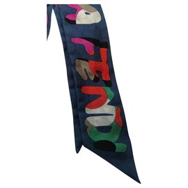 Fendi-Silk scarves-Blue