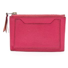 Cartera Compacta Hermès de Cuero Rosa Rosa