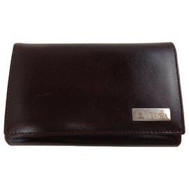 Fendi-Fendi Bifold Wallet-Brown