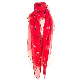 Alexander Mcqueen Floreale medievale Rosso