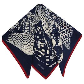 Quadrato di seta sublime, Valentino Blu scuro