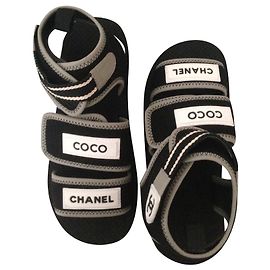 Chanel sandali Nero Bianco