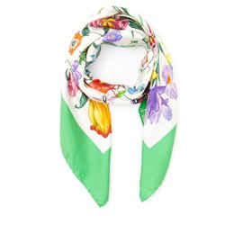Gucci-FLORA SEDA VERDE-Multicolor