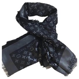 Louis Vuitton-Schal Monogramm Shine Black-Schwarz