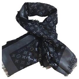 Louis Vuitton Scialle Monogram Shine Black Nero