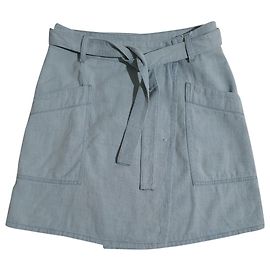 Gonna in cotone blu Mm6 Blu