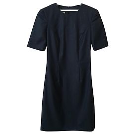 Escada Kleid grau aus Wolle Grau