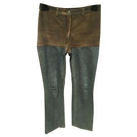 Chanel Jeans Brown Blue