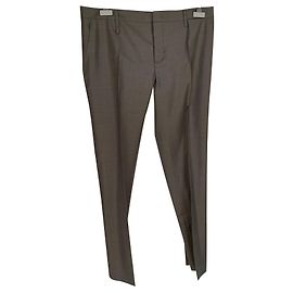 Calças Prada de lã taupe Taupe