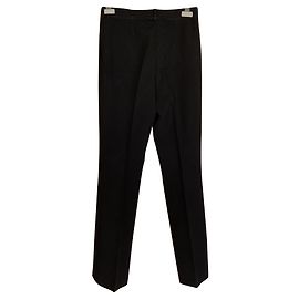 Céline Hose aus Wolle Schwarz Schwarz