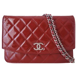 Chanel-Monedero en cadena Chanel-Roja