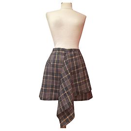 Isabel Marant DOLEYLI skirt cotton wool Scottish pattern size 36 Multiple colors