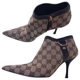 Gucci-boots-Marron,Beige,Chataigne