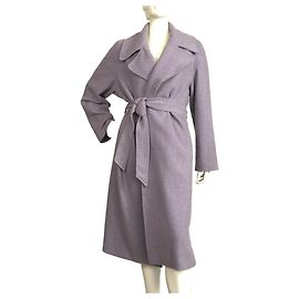 Ralph Lauren Lavender wool wrap coat Purple