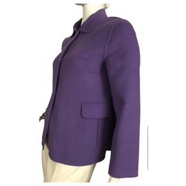 Max Mara-S' MAX MARA cropped jacket-Purple