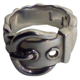 Hermès-anel de cinto hermes-Prata