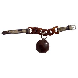 Pulseira Prada de couro e tartaruga Outro