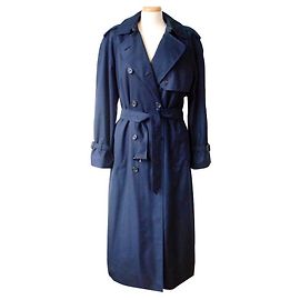 Burberry Navy Blue Trench Coat With Removable Lining Navy blue