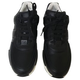 Chanel-Sneakers Chanel in pelle nera-Nero