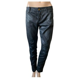 Autre Marque Vaqueros de algodón y elastano negros talla 29 Negro