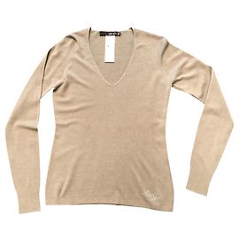 Camisola Liu.Jo Cinzenta com Decote em V Slim Fit Cinza
