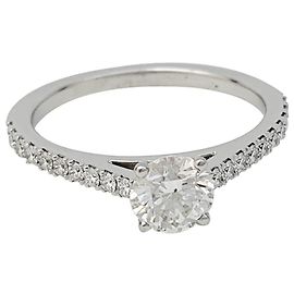 De Beers solitaire diamond ring 0,50 carat in platinum. Other