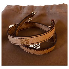 Lancel Pulseiras Bege