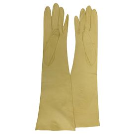 Pierre Balmain Handschuhe Gelb