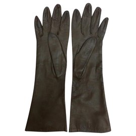 Hermès-Gloves-Khaki