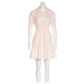Vestido camisero Diane Von Furstenberg Axel rosa de algodón Rosa