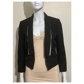 Balenciaga-Chaqueta corta estilo esmoquin-Negro