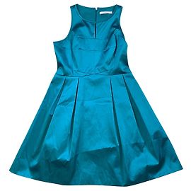 Robe Karen Millen en coton bleu vert Bleu Vert