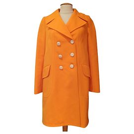 Trench coat Tara Jarmon laranja de algodão tamanho 38 Laranja
