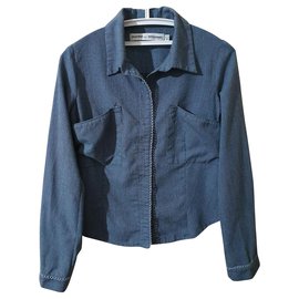 Camicia Munthe Plus Simonsen Blu in Cotone Blu Multicolore
