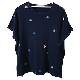 Autre Marque Camisola Mansted oversized de algodão azul manga curta L Azul