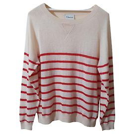 Sweater oversize Ganni de lã e acrílico Multicor