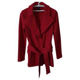 Marc Cain-Coats, Outerwear-Red