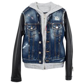 Dsquared2-veste à capuche combo-Multicolore