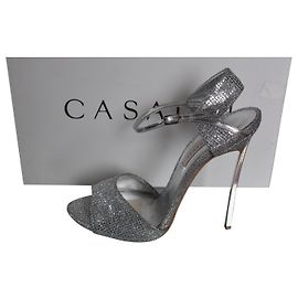 SANDALI CASADEI. TAGLIA 38 Argento